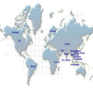 Countries to which Exports are regularly sent, Worldtell Traders